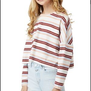Habitual Sloane Stripe Oversize Crop Top